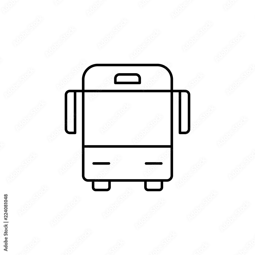 Poster bus icon. element of transportation icon for mobile concept and web apps. thin line bus icon can be 