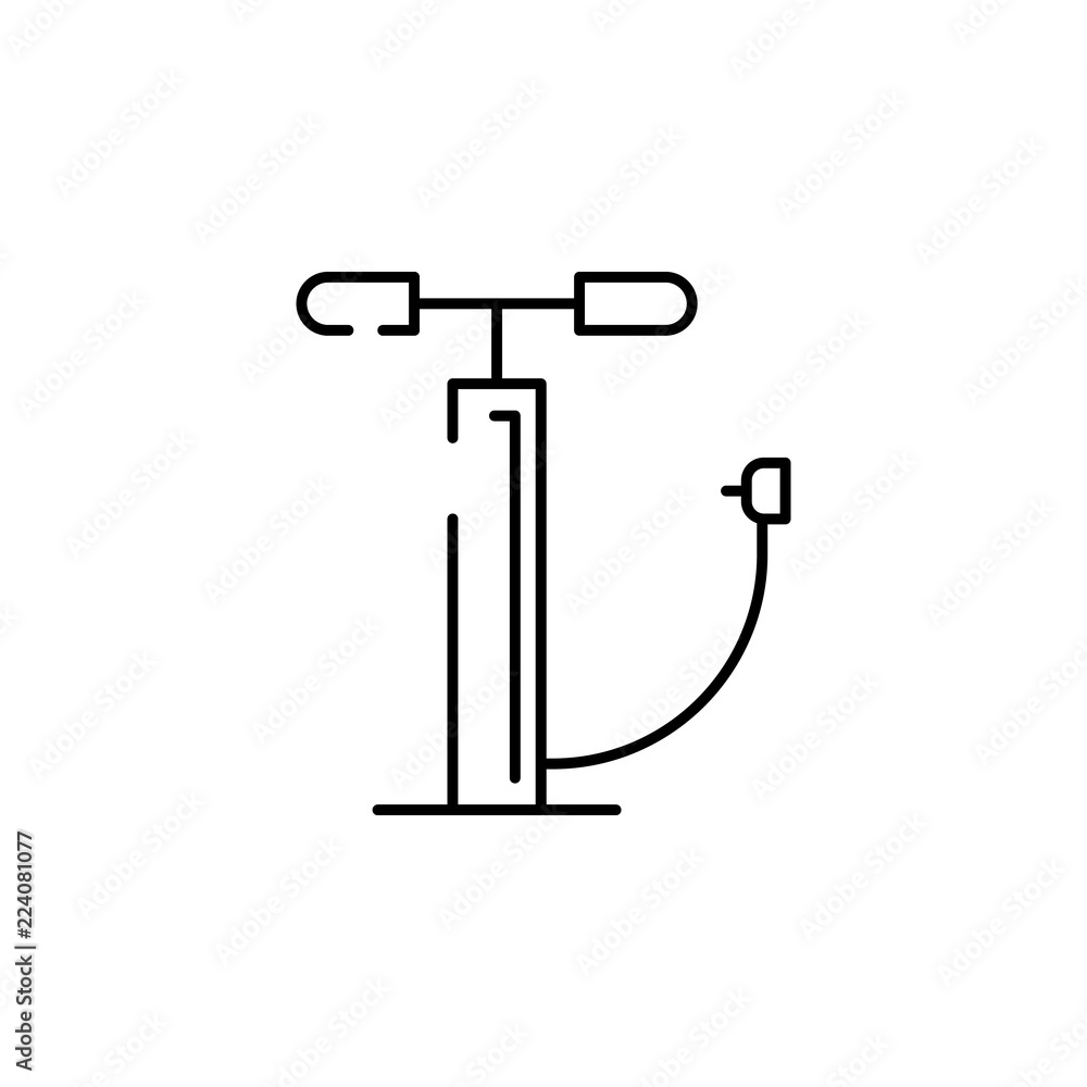 Aufkleber pump icon. element of transportation icon for mobile concept and web apps. thin line pump icon can b