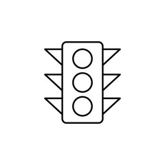 traffic light icon. Element of transportation icon for mobile concept and web apps. Thin line traffic light icon can be used for web and mobile