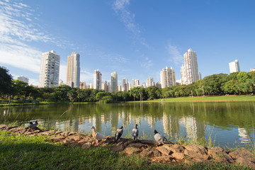 Parque Vaca Brava na cidade de Goiânia, Goias, Brasil