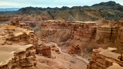 carapace canyon with mountains 