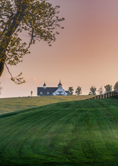 Manchester Farm Barn in the Early Morning