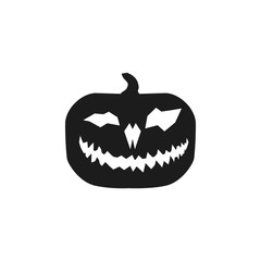 pumpkin halloween silhouette. Element of halloween illustration. Premium quality graphic design icon. Signs and symbols collection icon for websites, web design, mobile app