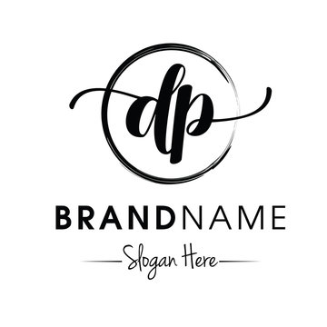 Monogram / Initial dp typography logo design inspiration vector
