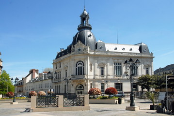 Ville de Dreux, façades de style, département d'Eure et Loir, Normandie, France