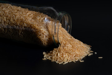 Rice in a jar