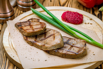 Beef tongue with horseradish
