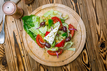 Greek salad with feta