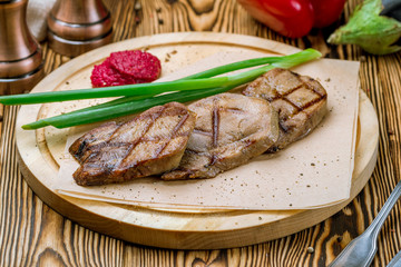Beef tongue with horseradish