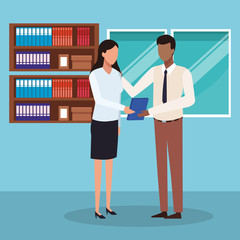 Fototapeta premium Business people at office