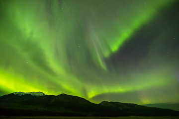 Obraz na płótnie Canvas 秋のアラスカのオーロラ Aurora Alaska autumn 
