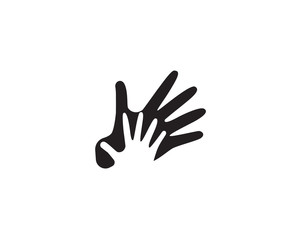 Fototapeta na wymiar Hand care logo and symbols template icon