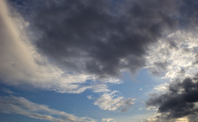 Fototapeta premium beautiful sky and clouds at sunset in venezuela