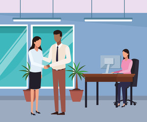 Business people at office