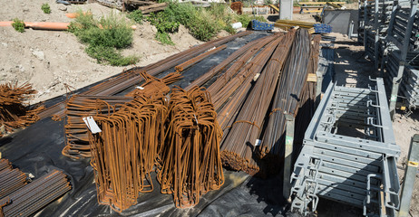 braided concrete iron