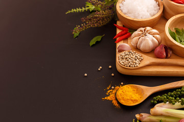 Beautiful spicy food background