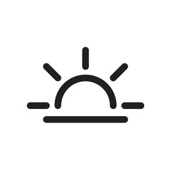 sun icon Vector illustration, EPS10 .