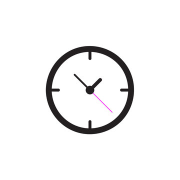 Clock icon Vector illustration, EPS10 .