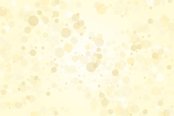 Light yellow, Golden bokeh background. Scalable vector illustration. Pattern with circles of different scale and transparency