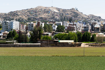 Presi&oacute;n urbana sobre &aacute;rea agr&iacute;cola