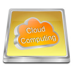 Cloud Computing Button - 3D illustration