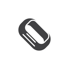 Rubber wristband vector icon. filled flat sign for mobile concept and web design. Hand bracelet simple solid icon. Symbol, logo illustration. Pixel perfect vector graphics