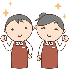  スーパーやカフェや接客業の店員