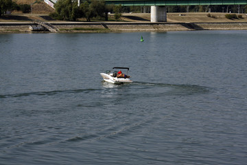 Obraz premium View from Belgrade promenade near BW