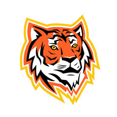 Fototapeta na wymiar Bengal Tiger Head Mascot