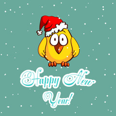 Little Chicken And Snowflakes