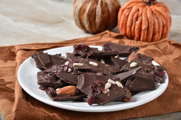 Cranberry almond chocolate bark