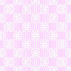 Geometric seamless pattern. Chain, lace