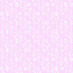 Floral seamless pattern, flowers and leaves