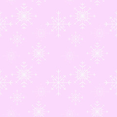 Naklejka na ściany i meble seamless pattern with snowflakes