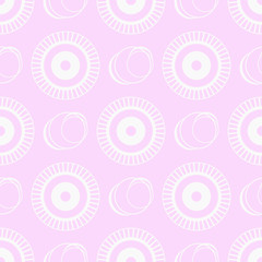 Fototapeta premium Geometric seamless pattern. Circles