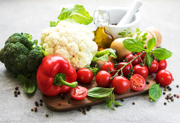 Fresh summer vegetables