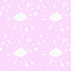 abstract seamless pattern with paint spots, blur