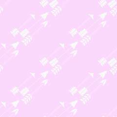 Obraz na płótnie Canvas seamless pattern with flying arrows