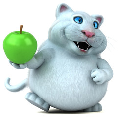 Fun cat - 3D Illustration