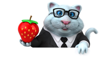 Fun cat - 3D Illustration