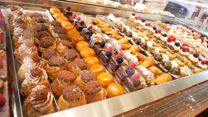 ケーキのショーケース