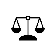 Law scale icon  Vector illustration, EPS10.