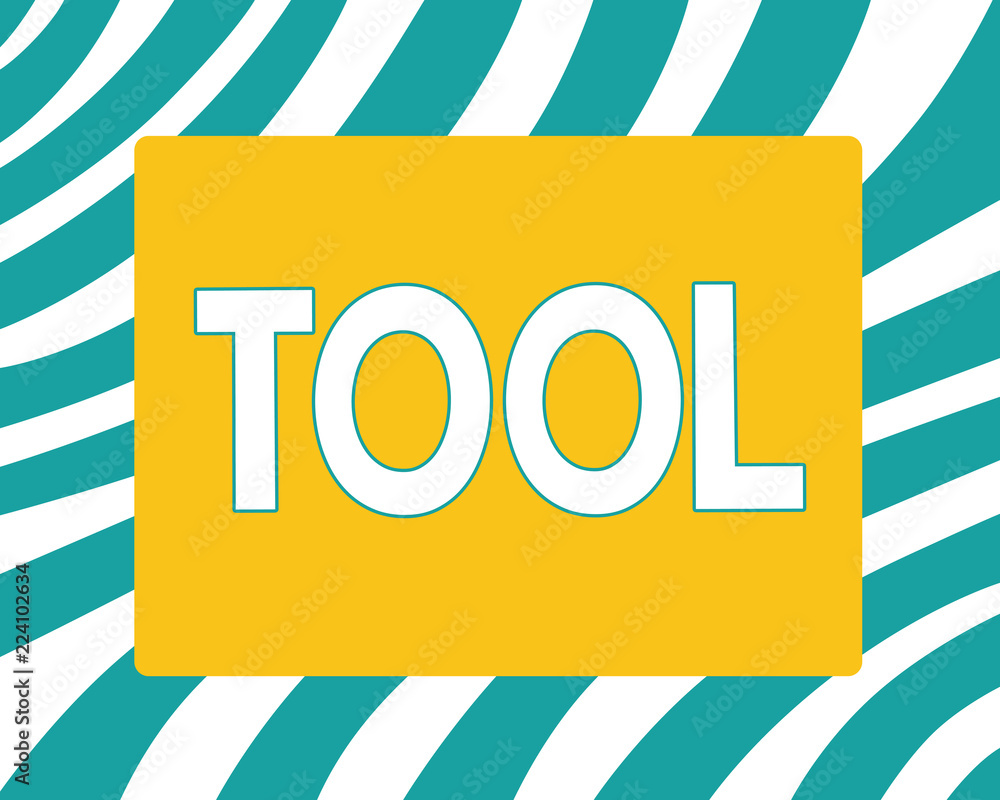 Poster writing note showing tool. business photo showcasing a thing used in an occupation device that carri