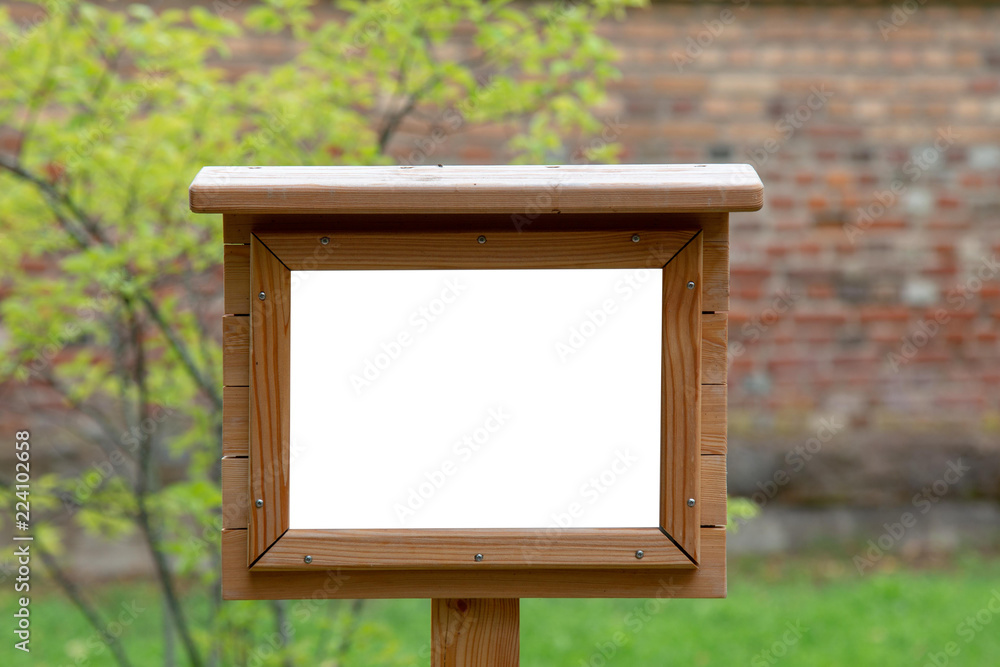 Poster blank frame mock up for text message or content.