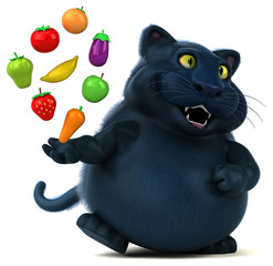 Fun cat - 3D Illustration