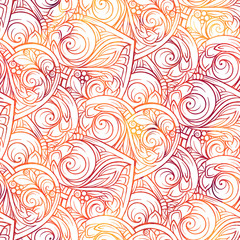 Ethnic ornamental colorful seamless pattern