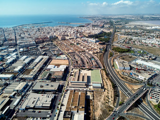Fototapeta premium Aerial photography Torrevieja townscape. Spain