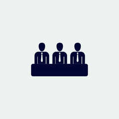 businessman group icon, vector illustration. group icon