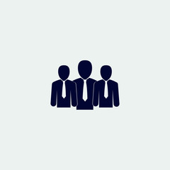 businessman group icon, vector illustration. group icon