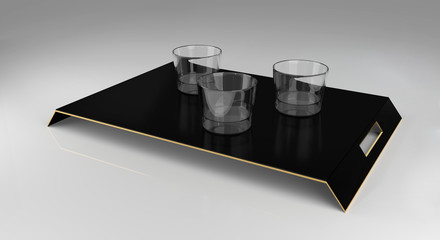 Fancy design tray